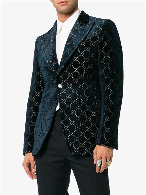 gucci blazer blue